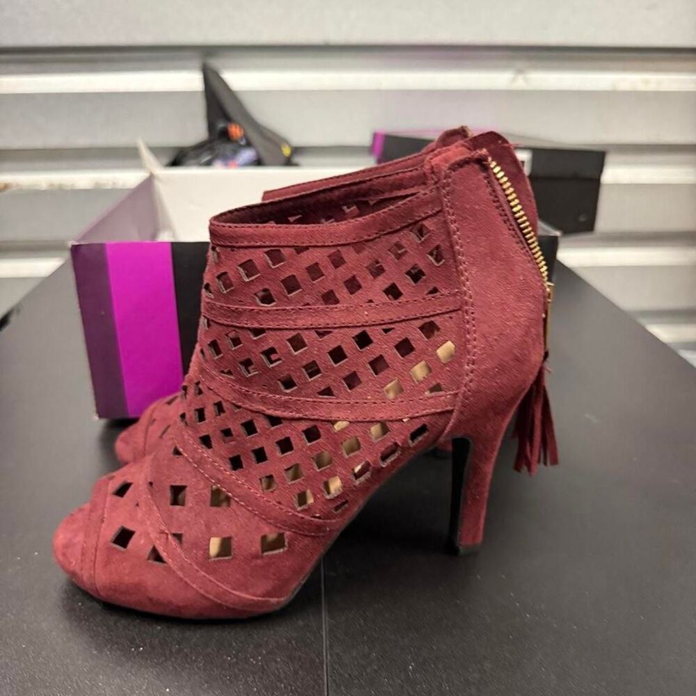 Lane-bryant Women's Burgundy and Red Boots